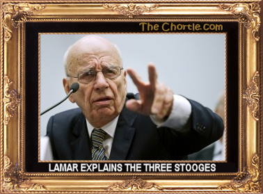 Lamar explains Moe in the Three Stooges.