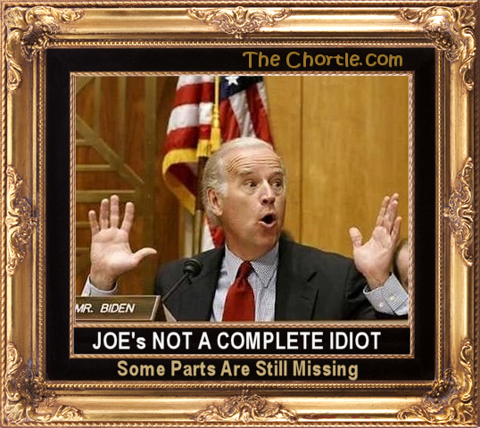 Joe's not a complete idiot.  Some parts are missing.