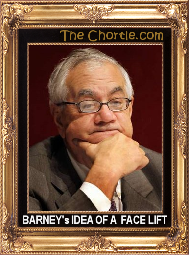 Barney's idea of a face lift.