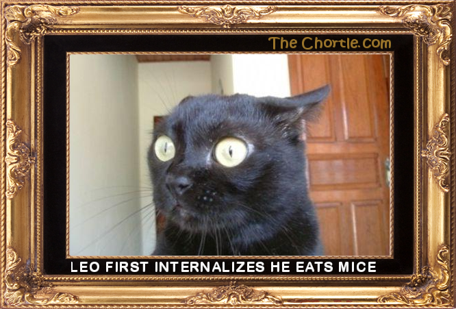 Leo first internalizes he eats mice