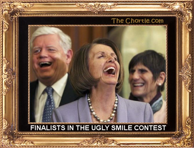 Finalists in the ugly smile contest