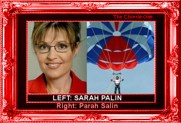 Left: Sarah Palin. Right: Parah Salin