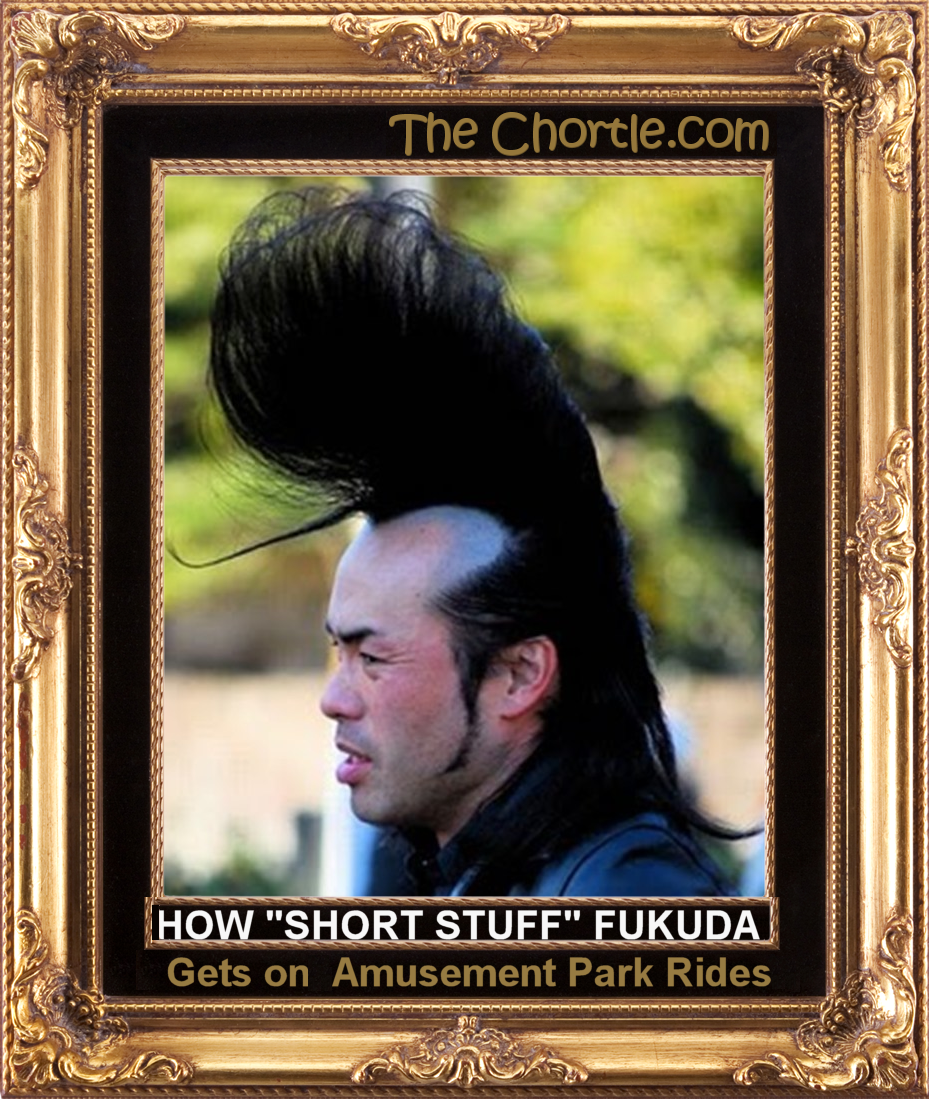 How "Short Stuff" Fukuda gets on amusement park rides