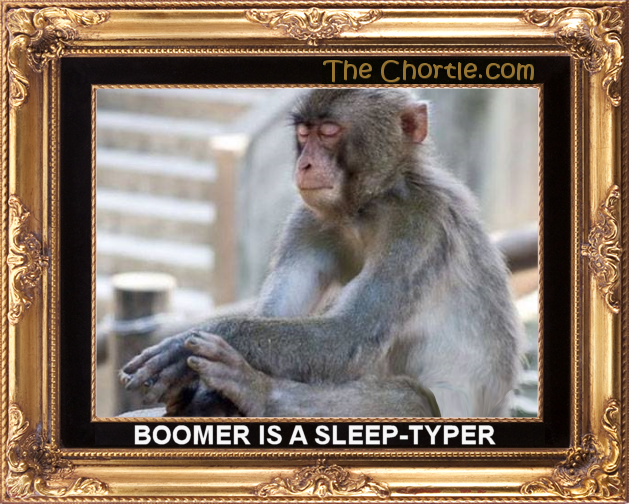 Boomer is a sleep-typer