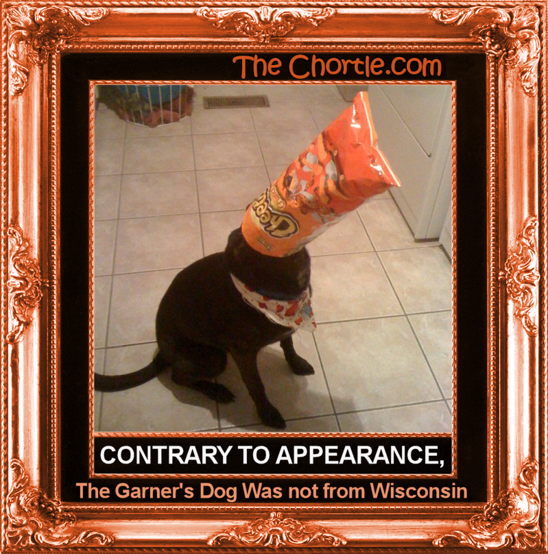 Contrary to appearance, the Garner's dog was not from Wisconsin