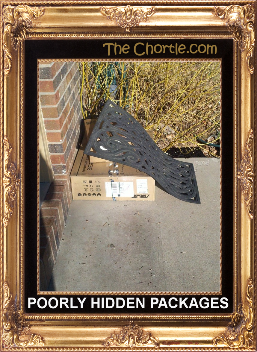 Poorly hidden packages