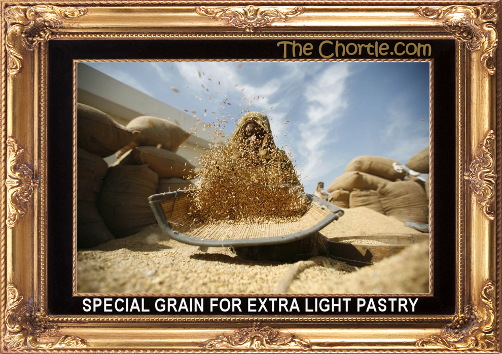 Special grain for extra light pastry.