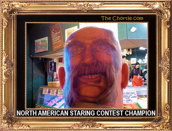 North American staring contest champion