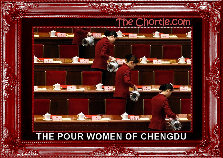 The pour women of Chengdu