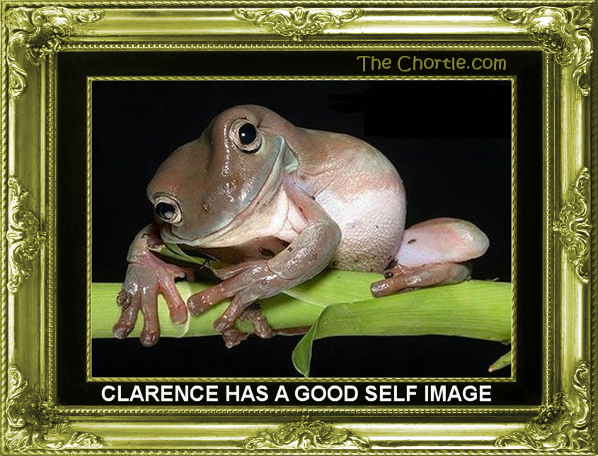 Clarence has a good self image