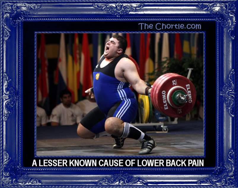 A lesser known cause of lower back pain