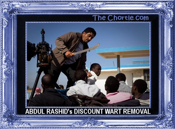 Abdul Rashid's discount wart removal