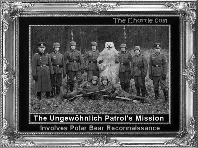 The Ungewöhnlich patrol's mission involves polar bear reconnaissance