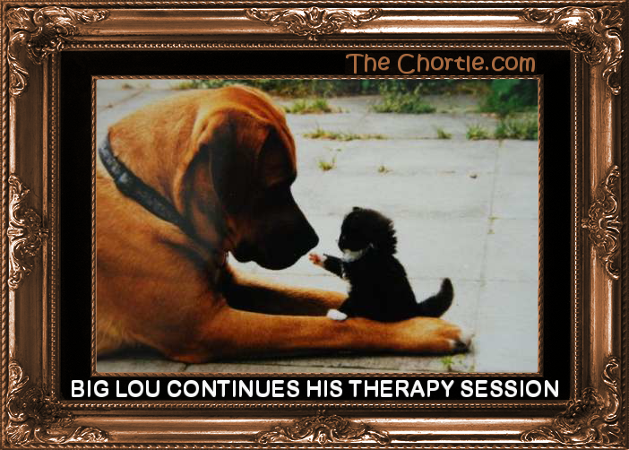 Big Lou continues his therapy session